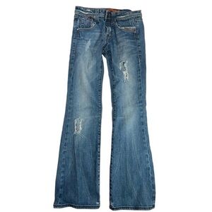 Vigoss flare jeans brand size 5 distressed